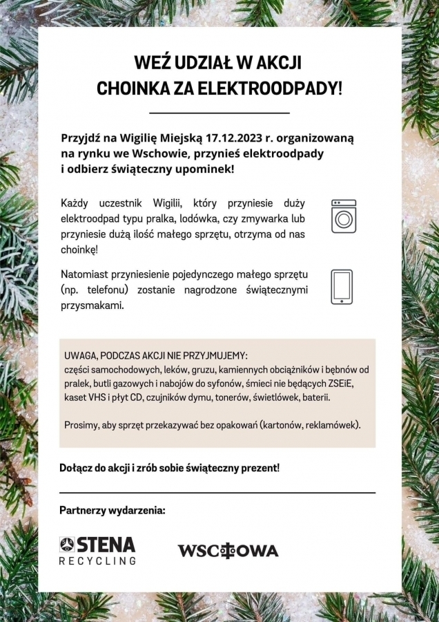 Burmistrz Antkowiak zaprasza na Wigilię Miejską z prezentami
