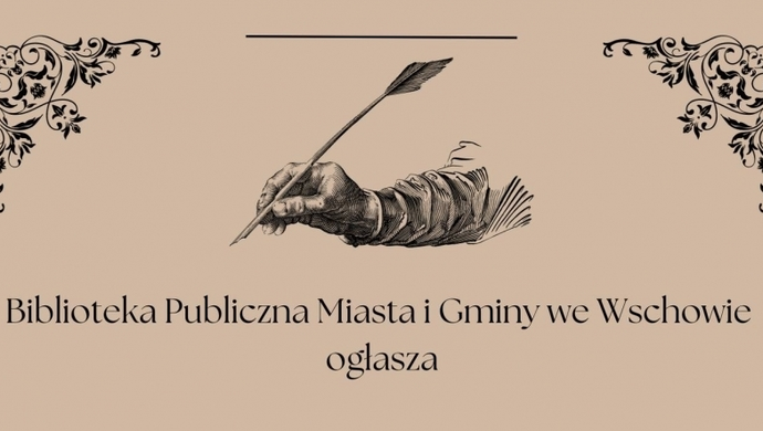 Biblioteka we Wschowie ogłasza konkurs „Być poetą...”