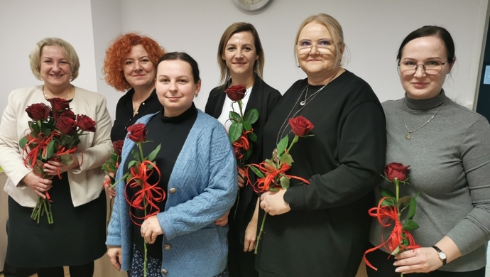 Burmistrz Jolanta Wielgus doceniła pracowników socjalnych