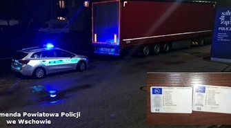 Kierowca ciężarówki chciał oszukać policjantów