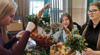 ZSP w Sławie zorganizowało konkurs na najpiękniejsze kosze wielkanocne