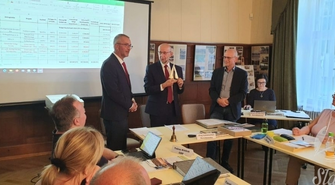 Wizyta delegacji sławskiego samorządu w Dreźnie