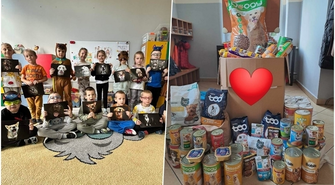 Przedszkolaki z „Wesołej Trójeczki” wsparły Drużynę Bezdomniaków. „Dzieciaczki jesteście cudowne”