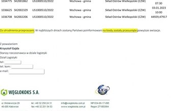 Biuro Prasowe UMiG Wschowa odpowiada na sprostowanie Węglokoksu