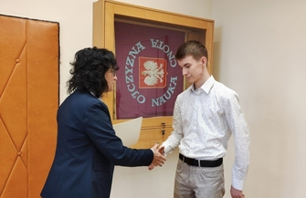 Uczeń ze Wschowy otrzymał stypendium Prezesa Rady Ministrów