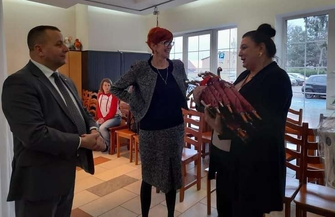 Elżbieta Rafalska odwiedziła uczestników WTZ we Wschowie FOTO