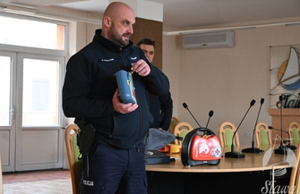 Defibrylator AED w sławskim Urzędzie Miejskim