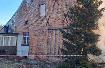 Pożar w Bagnie Na miejscu 11 zastępów