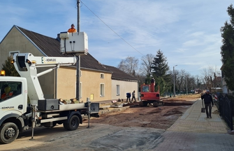 Trwa modernizacja ulicy Piłsudskiego we Wschowie FOTO