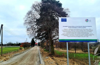 Przebudowa drogi w Starym Strączu postępuje FOTO