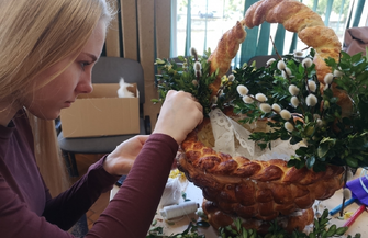 ZSP w Sławie zorganizowało konkurs na najpiękniejsze kosze wielkanocne