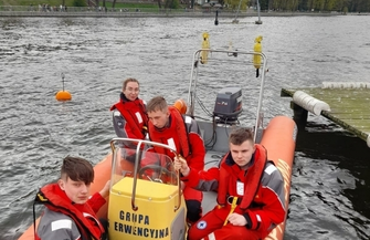 Dbająo bezpieczeństwo na Jeziorze Sławskim - WOPR Sława rozpocząłsezon FOTO