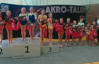 Akrobatyka we Wschowie pierwszy występ i już podium na prestiżowych zawodach