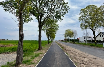 Szlichtyngowa-Wyszanów Ciąg pieszo-rowerowy niemal gotowy VIDEO