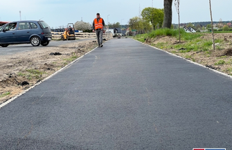 Szlichtyngowa-Wyszanów Ciąg pieszo-rowerowy niemal gotowy VIDEO