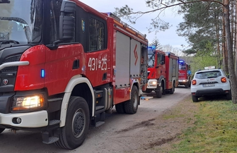 Pożar w miejscowości Głuchów wymagająca akcja strażaków trwała 8 godzin FOTO