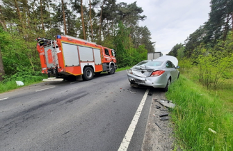 Lubogoszcz - Lubiatów. Zderzenie trzech pojazdów - jedna osoba w szpitalu FOTO