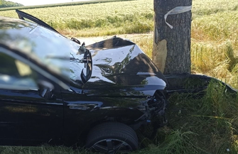 Tragiczny wypadek na trasie Konradowo - Stare Drzewce. Kierowca Forda nie przeżył