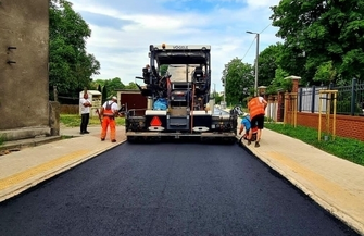 Asfalt na ul. Piłsudskiego i ul. Spokojnej oraz dojazdy na ul. Ogrodowej