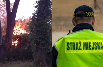 Wschowa. Płomienie w centrum miasta Interweniowali strażnicy miejscy VIDEO