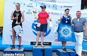 Policjantka ze Wschowy zdobyła brąz na Mistrzostwach Polski Policji w Triathlonie
