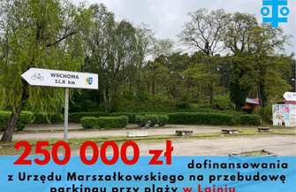 Parking przy plaży w Lginiu zostanie przebudowany