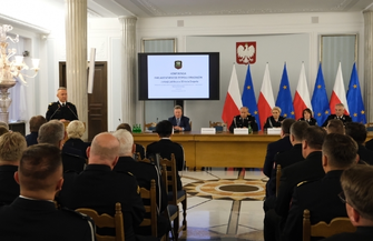 Sławscy strażacy w Sejmie RP FOTO