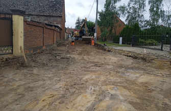 Szlichtyngowa Nowe Drzewce Jędrzychowice - postępy inwestycji w Gminie Szlichtyngowa FOTO