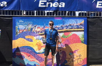 Sukces Kamila Kurpisza na zawodach Enea Bydgoszcz Triathlon FOTO