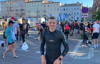 Sukces Kamila Kurpisza na zawodach Enea Bydgoszcz Triathlon FOTO