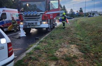 Czołowe zderzenie w Sławie