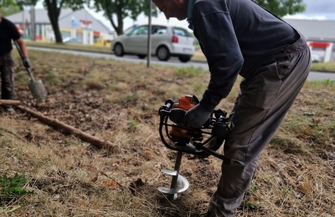 Park Wolsztyński we Wschowie. Rozpoczęło sięgrodzenie terenu budowy FOTO