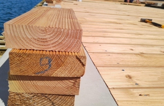 Pomost w Lginiu rośnie w oczach FOTO