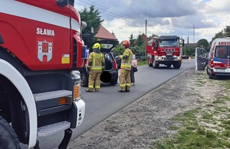 W Lipinkach doszło do zderzenia dwóch pojazdów FOTO