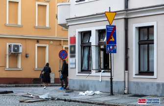 Wschowa. Nieznani sprawcy wysadzili bankomat FOTO
