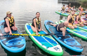 Aktywna Wschowa zorganizowała SUP CHALLENGE w Lginiu FOTO