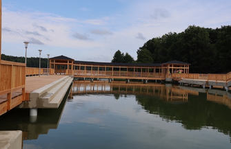Burmistrz Antkowiak Pomost w Lginiu po wstępnym odbiorze FOTO
