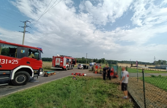 Wypadek na trasie Wschowa - Olbrachcice. Pięć osób w szpitalu FOTO