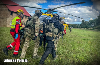 Lubuscy kontrterroryści w akcji W wykorzystaniu równieżśmigłowiec LPR FOTO