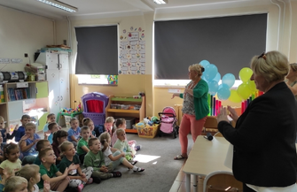 Burmistrz Jolanta Wielgus z wizytą u przedszkolaków FOTO