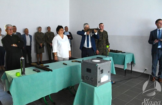 Strzelnica w Zespole Szkół Ponadpodstawowych w Sławie oficjalnie otwarta FOTO