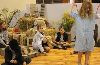 Spektakl teatralny w Szlichtyngowie Samarytanie z Markowej FOTO