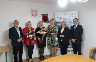 Burmistrz Jolanta Wielgus spotkała sięz dyrektorami szkół z okazji Dnia Edukacji Narodowej