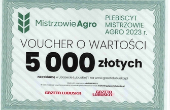 Agroturystyka Mały Bór Nagroda w Konkursie Mistrzowie Agro