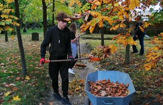Lapidarium we Wschowie uprzątnięte. Do pracy wzięli sięwolontariusze