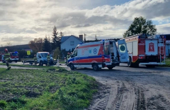 Na trasie Sława-Stare Strącze doszło do wypadku. Kierowcy fiata i peugeota trafili do szpitala FOTO