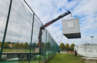 Przy Orliku w Sławie stanęła nowa szatnia