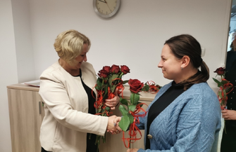 Burmistrz Jolanta Wielgus doceniła pracowników socjalnych