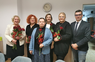 Burmistrz Jolanta Wielgus doceniła pracowników socjalnych