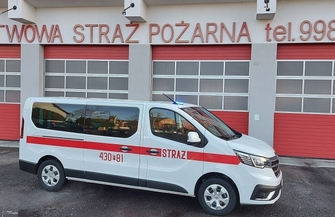 Renault Trafic trafił do KP PSP Wschowa. Posłuży zabezpieczaniu działań ratowniczo-gaśniczych
